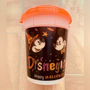 Disneyland Resort Black & Orange Halloween Mickey Mouse & Friends Bucket Pail